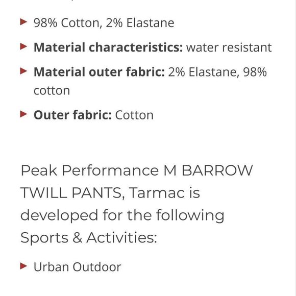 Peak Performance Twill blue denim pants - Picture 16 of 16